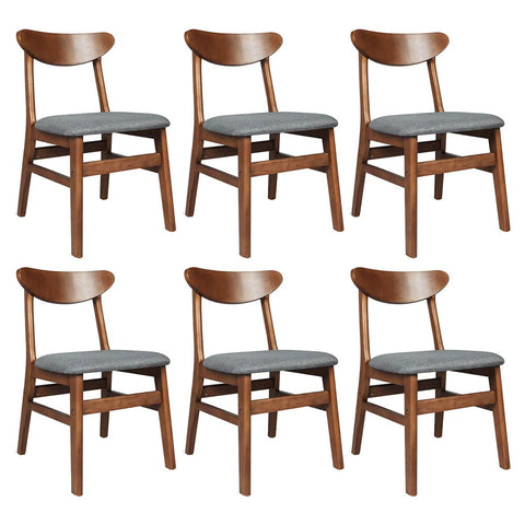 Elegant 6xDining Chairs Kitchen Chair  Foldable Function Classic