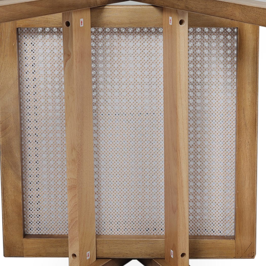 id18&19 - Elegant 8x Dining Chair Solid Wood Rattan  Easy Assembly Classic - photo 11