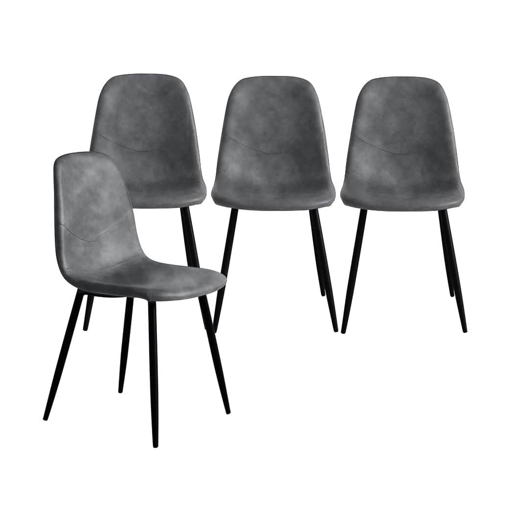 Elegant 8x Dining Chairs Kitchen Eames  Easy Assembly Classic
