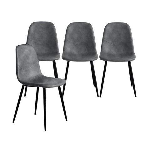Elegant 8x Dining Chairs Kitchen Eames  Easy Assembly Classic