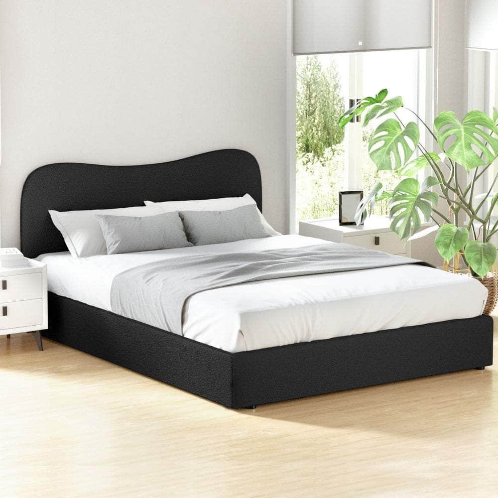 Elegant Bed Frame All Double/King/Single/Queen Boucle