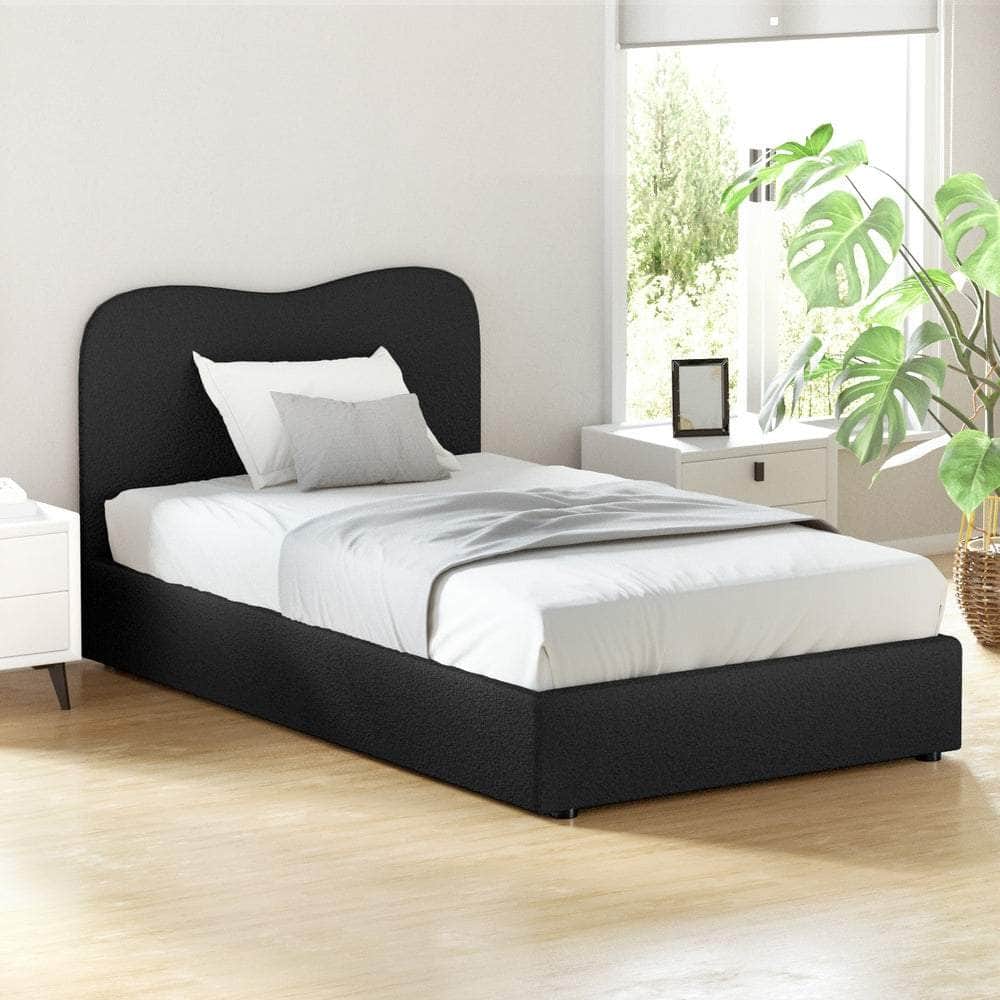 Elegant Bed Frame All Double/King/Single/Queen Boucle