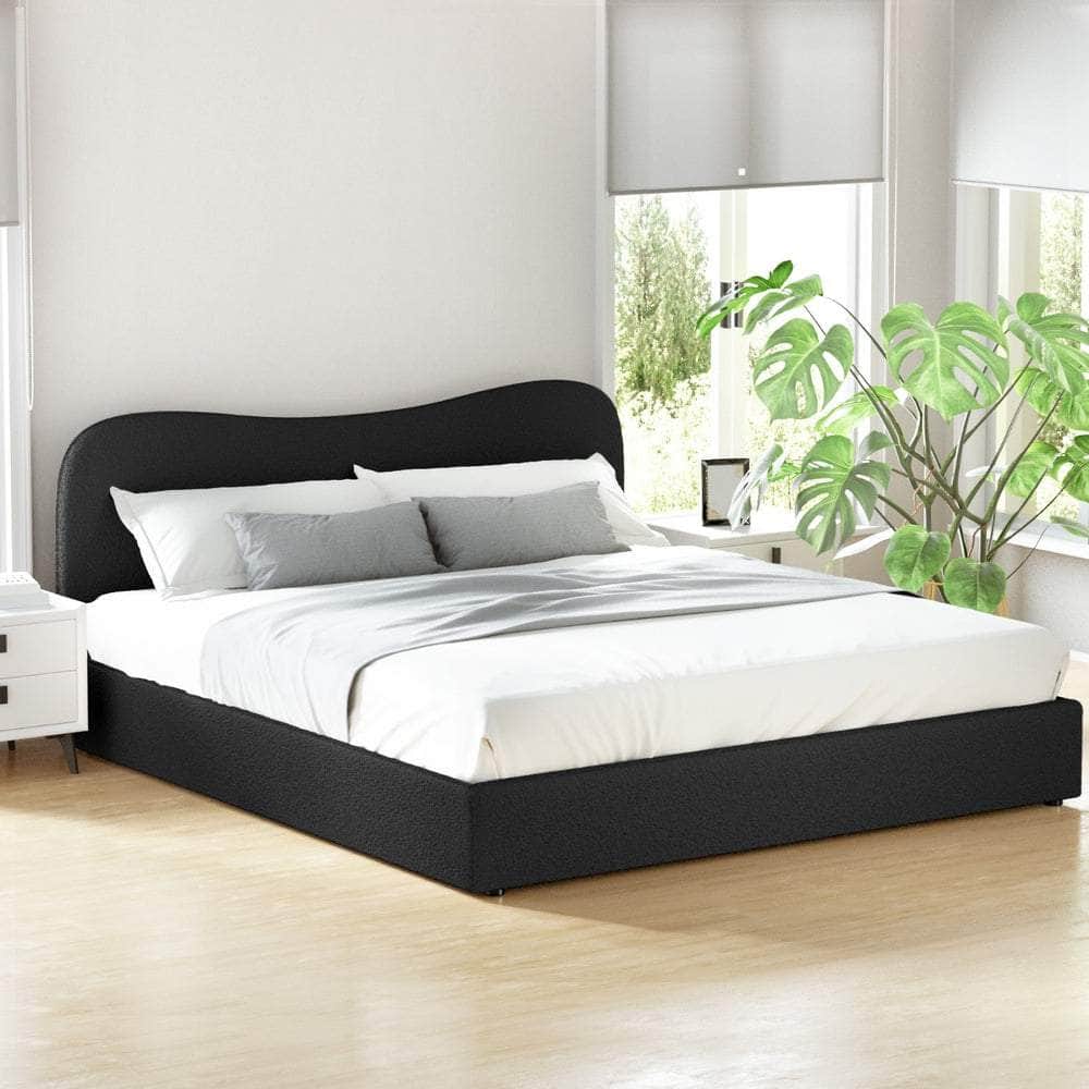 Elegant Bed Frame All Double/King/Single/Queen Boucle