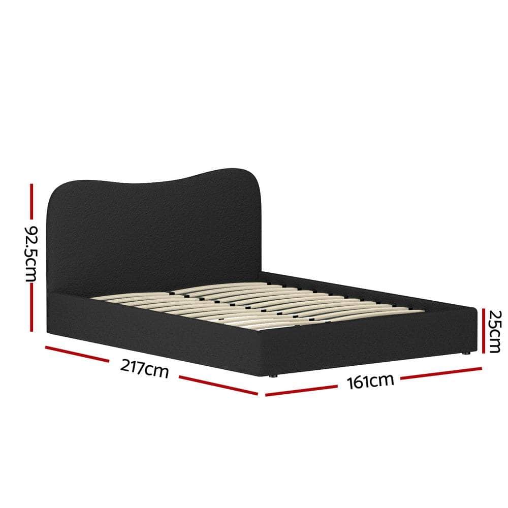 Elegant Bed Frame All Double/King/Single/Queen Boucle