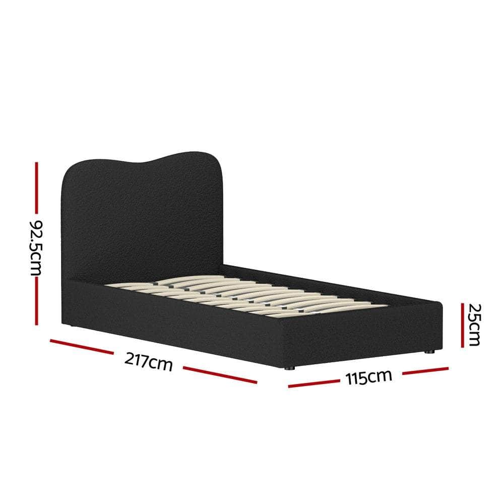 Elegant Bed Frame All Double/King/Single/Queen Boucle