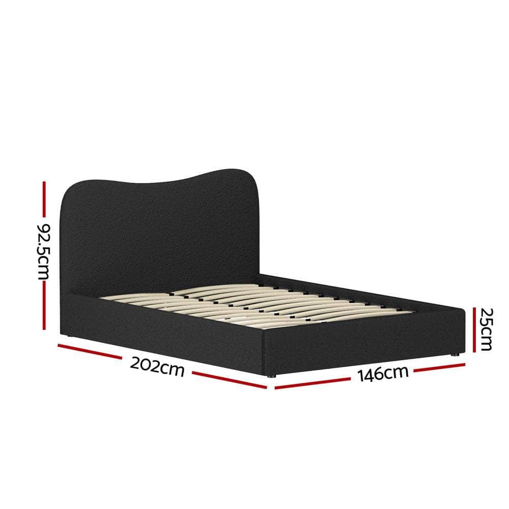 Elegant Bed Frame All Double/King/Single/Queen Boucle