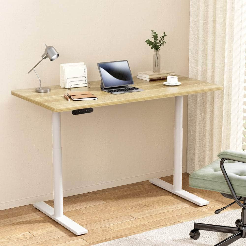 Elegant Black 140cm/120cm Height Adjustable Electric Standing Desk