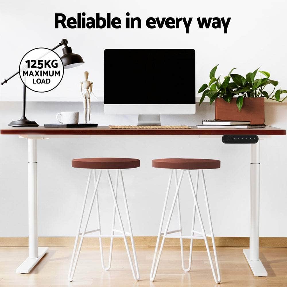 Elegant Black 140cm/120cm Height Adjustable Electric Standing Desk
