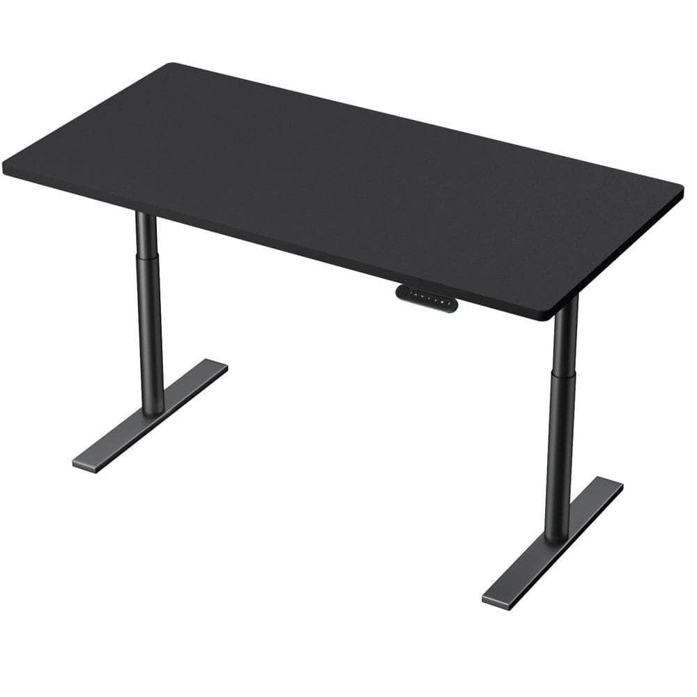 Elegant Black 140cm/120cm Height Adjustable Electric Standing Desk