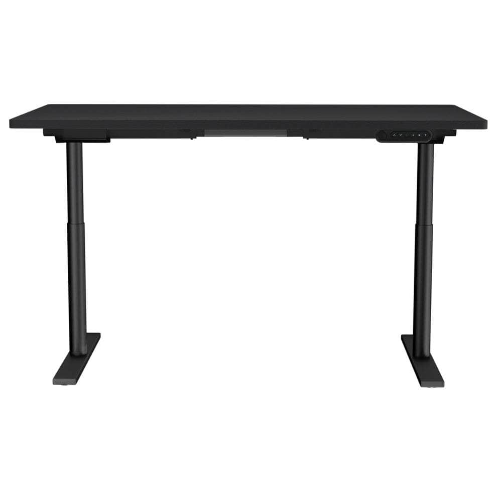 Elegant Black 140cm/120cm Height Adjustable Electric Standing Desk