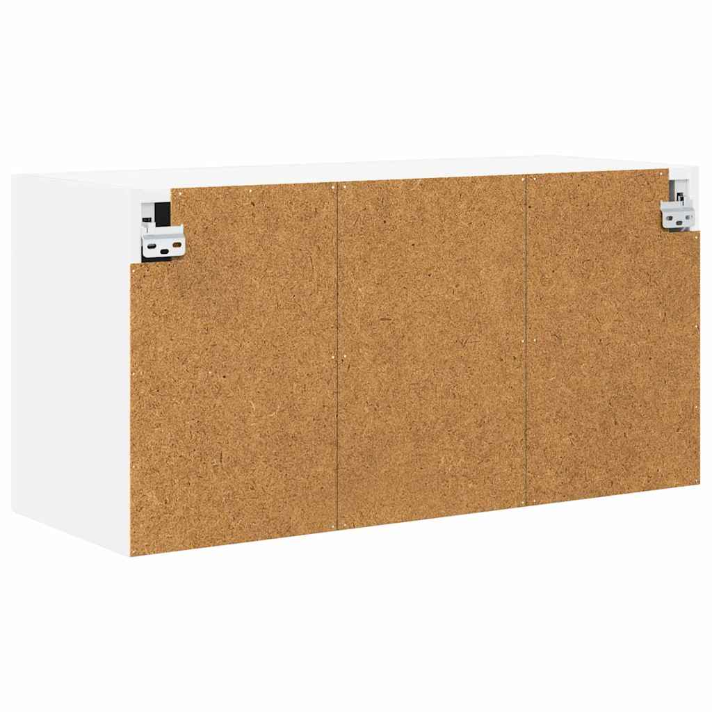 Elegant Cabinet Riga White Engineered Wood - Space-Saving, 2vty