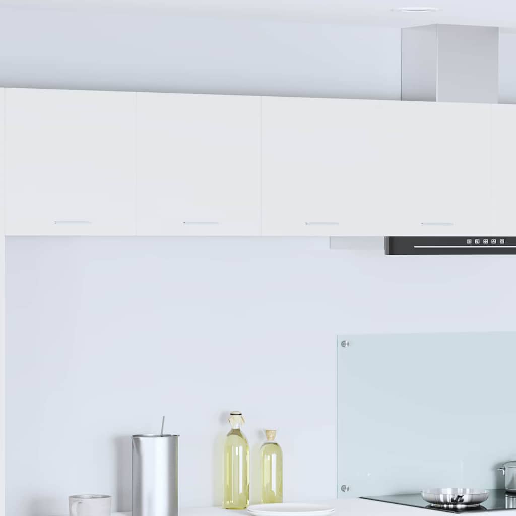Elegant Cabinet Riga White Engineered Wood - Space-Saving