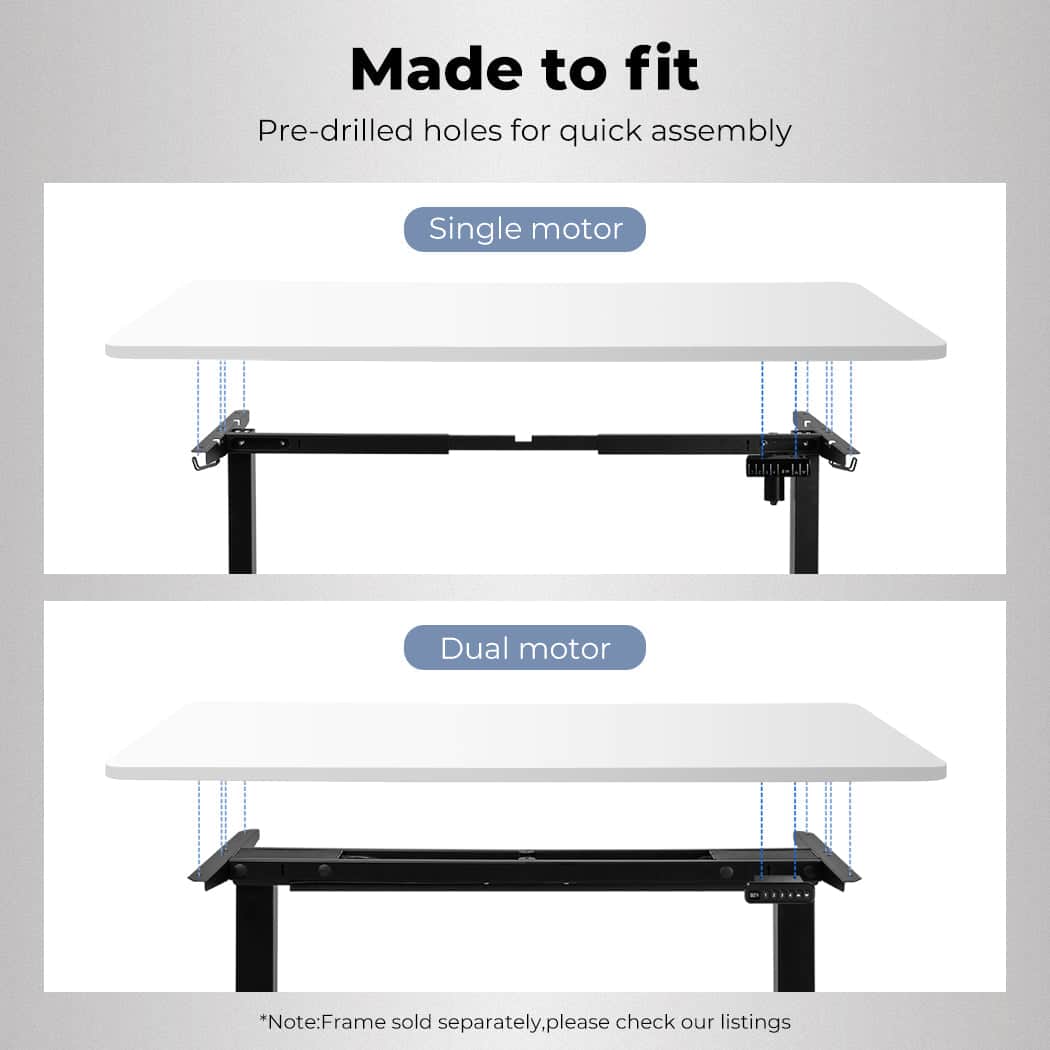 Elegant Desktop For Motorised Adjustable White 120X60CM (Desktop