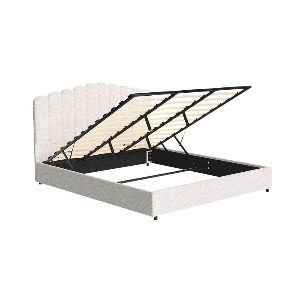 Elegant Double/King/Queen/Single Boucle Bed Frame