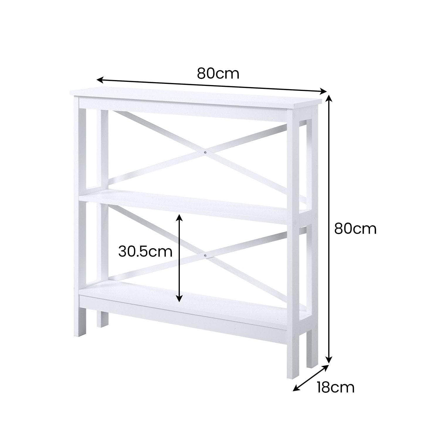 Elegant Faustine Cross Console Table