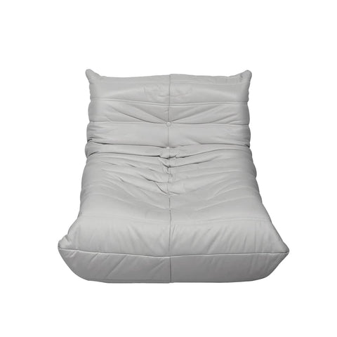 Elegant Floor Chair Caterpillar Sofa Grey  Wood Finish Classic