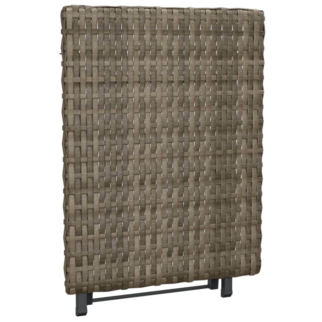 Elegant Folding Table Grey 45x35x32 cm Living Space Upgrade Garden Leisure