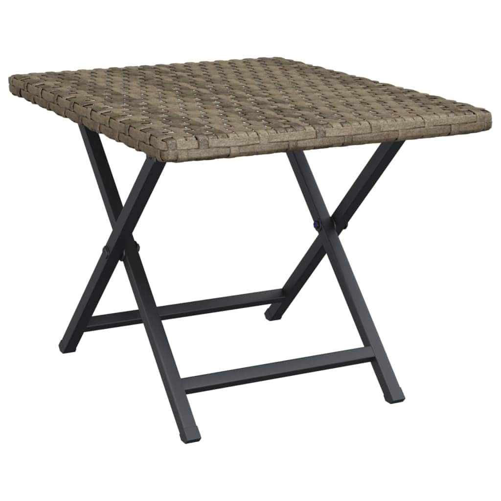 Elegant Folding Table Grey 45x35x32 cm Living Space Upgrade Garden Leisure