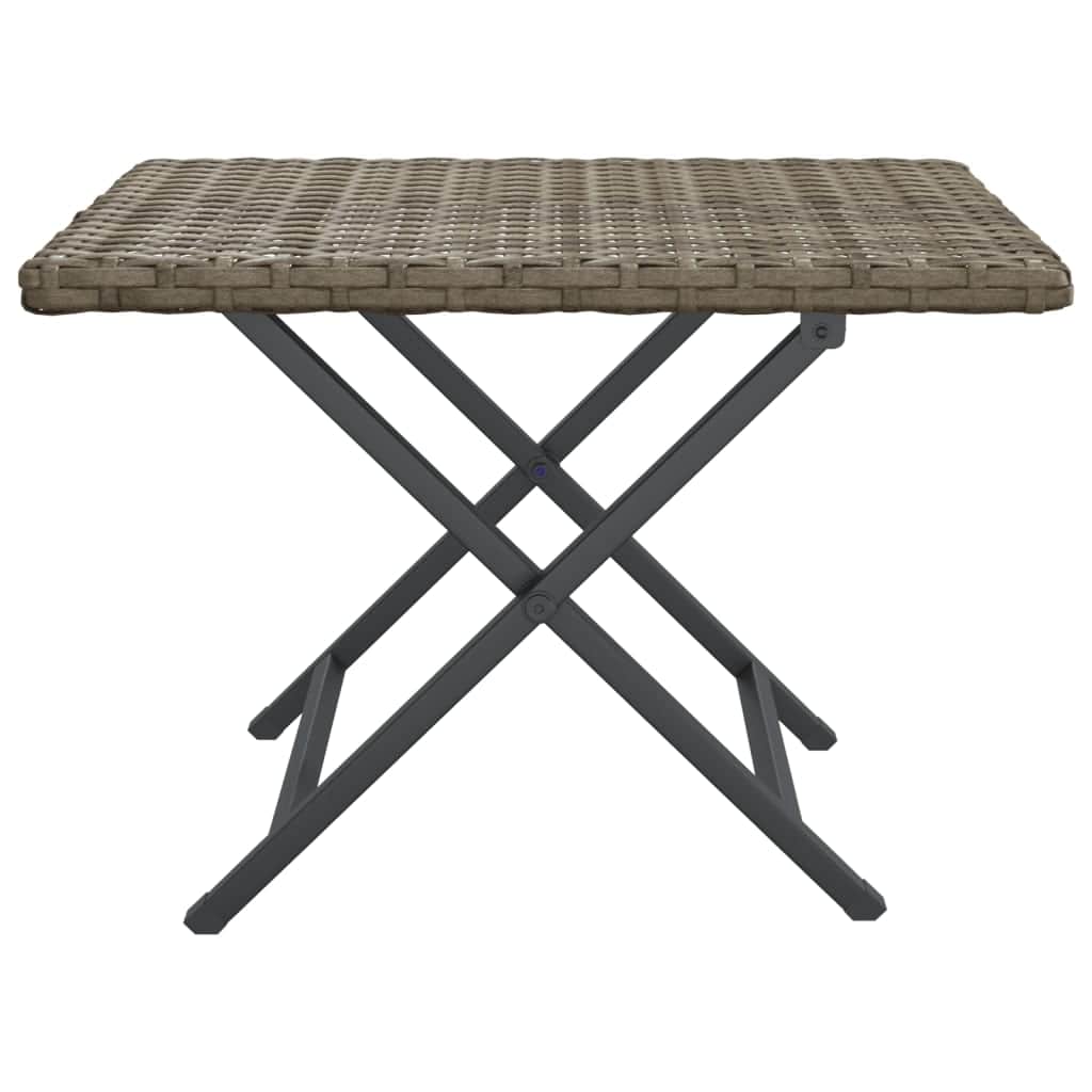 Elegant Folding Table Grey 45x35x32 cm Living Space Upgrade Garden Leisure