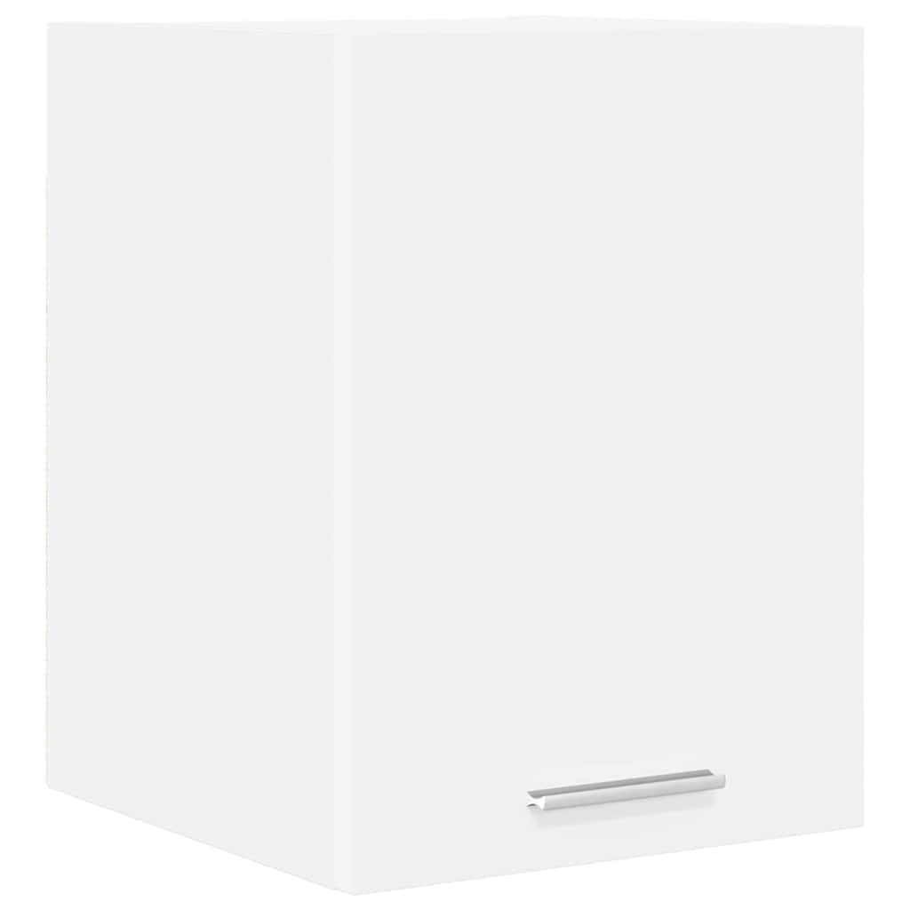 White colour - Elegant Hanging Cabinet Riga White Engineered Wood - Durable