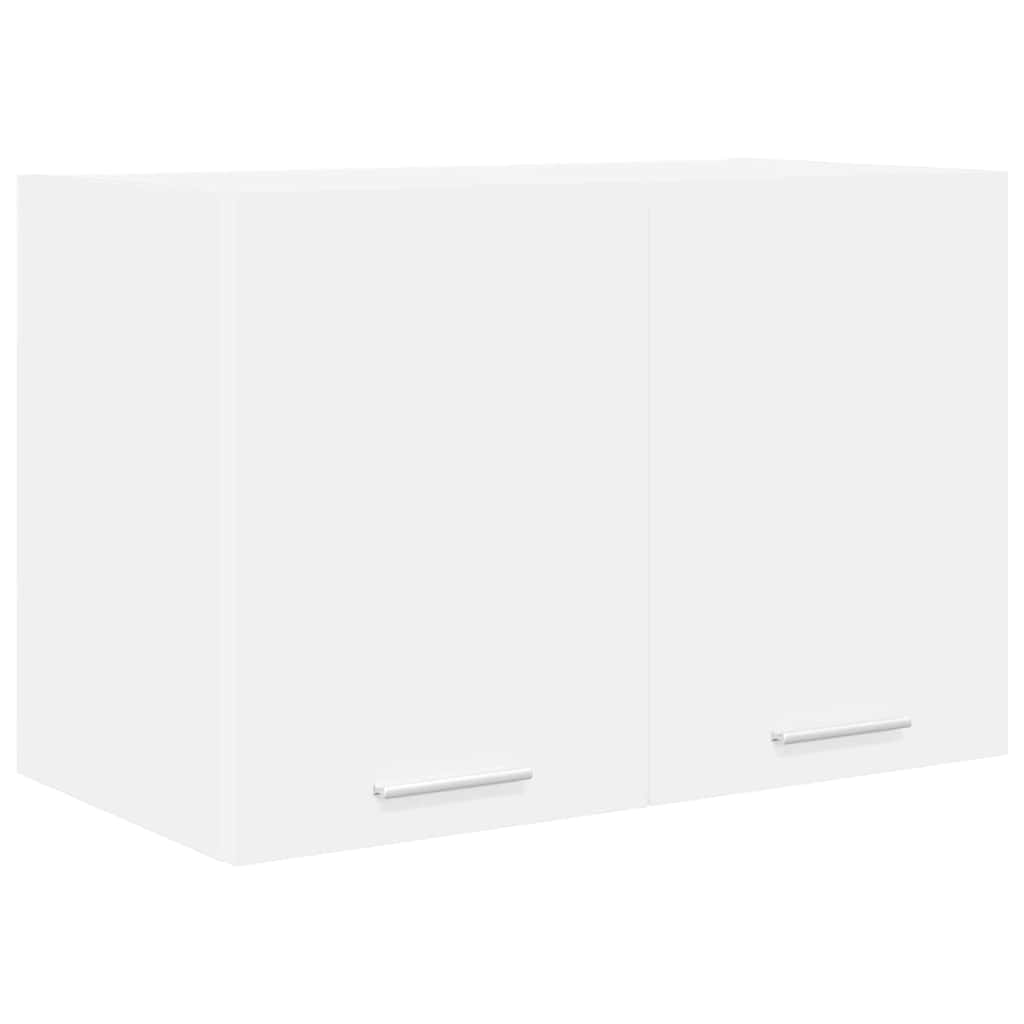 White colour - Elegant Hanging Cabinet Riga White Engineered Wood - Home Dacor