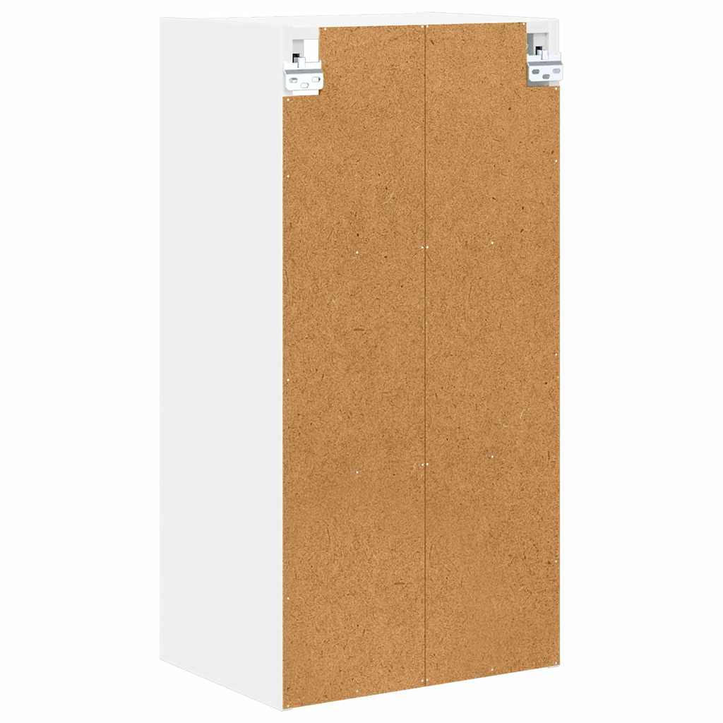 Elegant Hanging Cabinet Riga White Engineered Wood - Sleek Modern | White colour