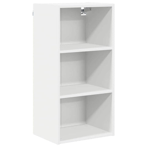 Elegant Hanging Cabinet Riga White Engineered Wood - Sleek Modern