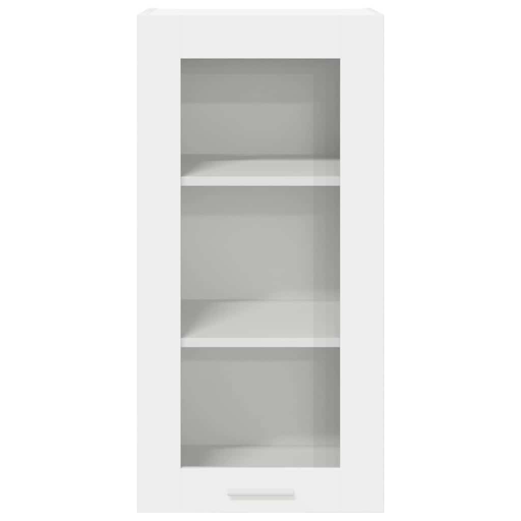Elegant Hanging Cabinet Riga White Engineered Wood - Soft Upholstery | 2vty