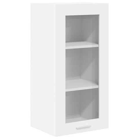 Elegant Hanging Cabinet Riga White Engineered Wood - Soft Upholstery