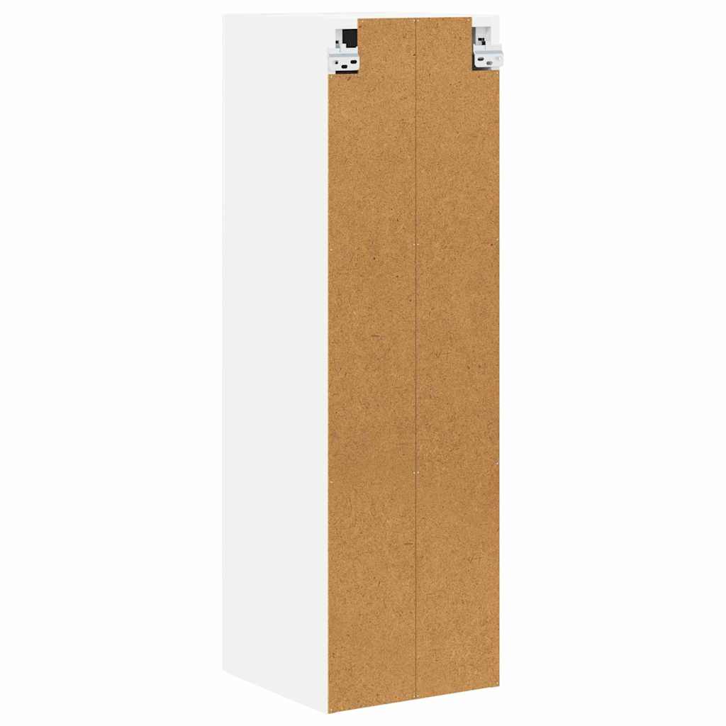 Elegant Hanging Cabinet Riga White Engineered Wood - Space-Saving, 2vty