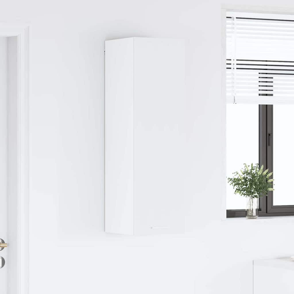 2vty - Elegant Hanging Cabinet Riga White Engineered Wood - Space-Saving