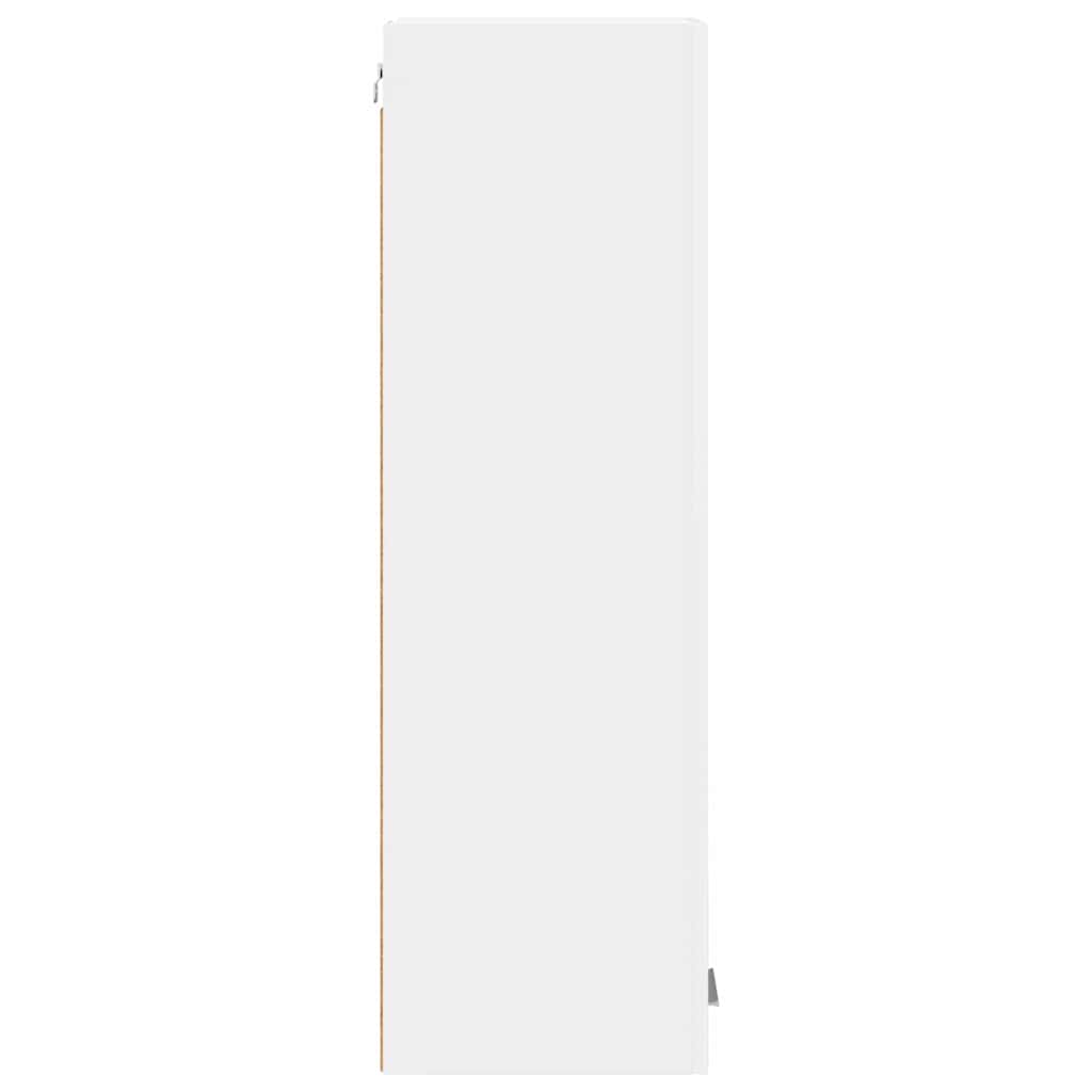 Elegant Hanging Cabinet Riga White Engineered Wood - Space-Saving