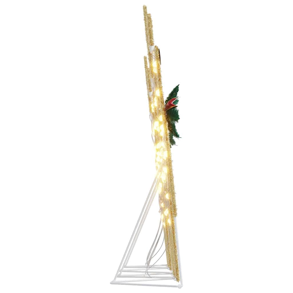 Fabric finish - Elegant LED Reindeers 4 pcs Gold Fabric - Home Dacor Essential