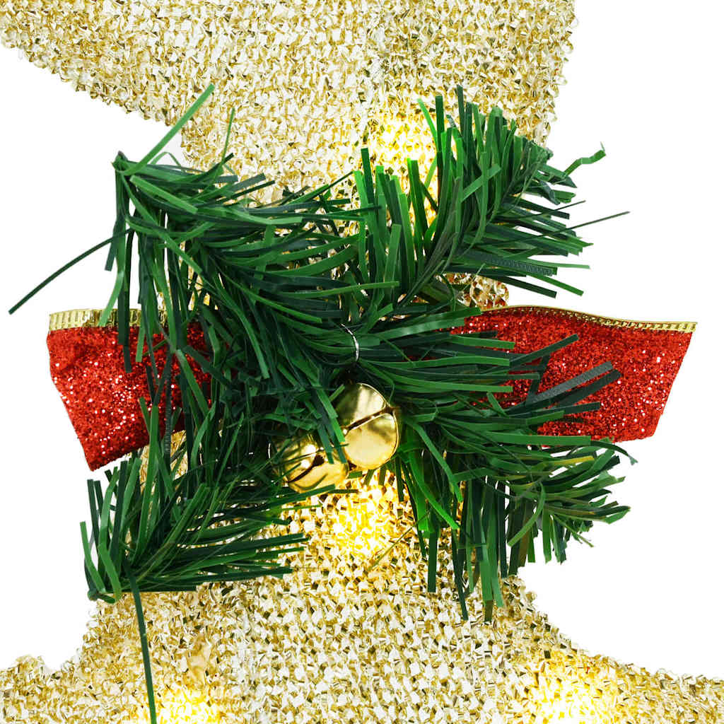 Elegant LED Reindeers 4 pcs Gold Fabric - Home Dacor Essential | 4 Pcs