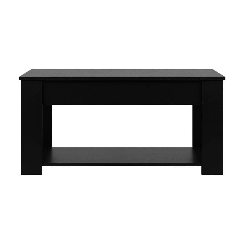 Elegant Lift-Up Top Coffee Table with White Finish and Ample Storage Space
