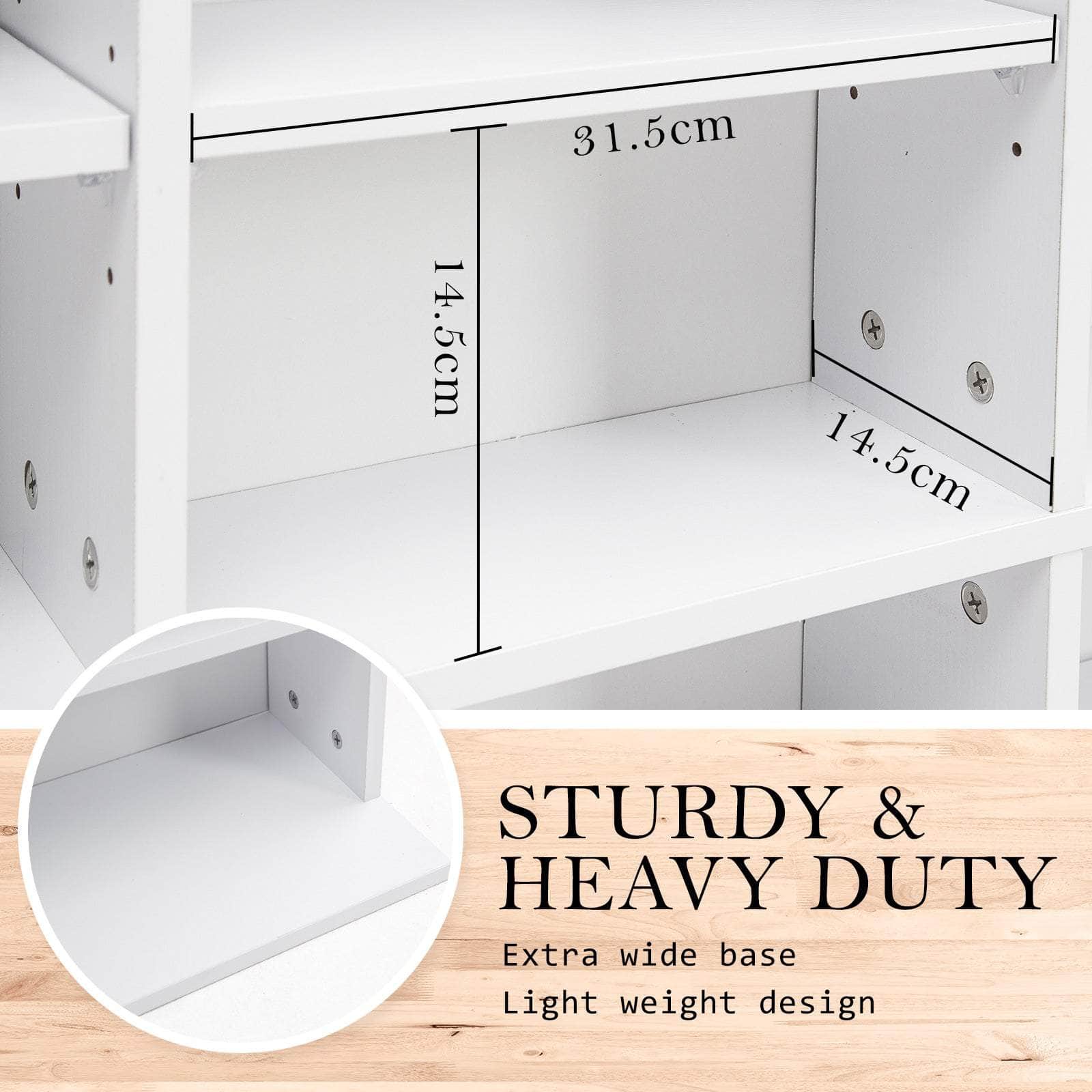 Elegant Media Organization Adjustable Shelves Cupboard - Espresso