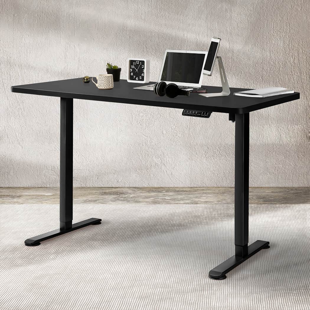 Elegant Motorised Standing Desk Adjustable 140cm Black 1000x 1MM