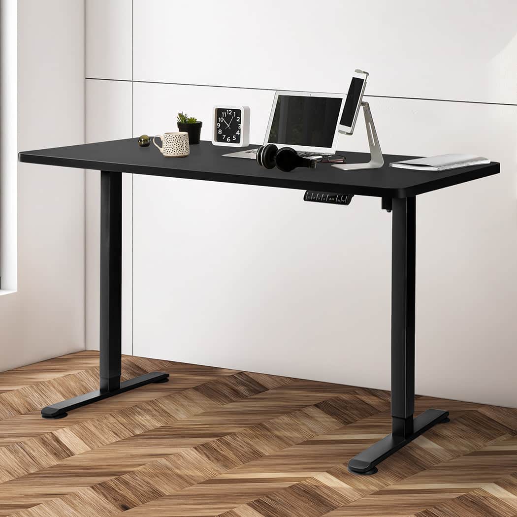 Elegant Motorised Standing Desk Adjustable 140cm Black 1000x 1MM