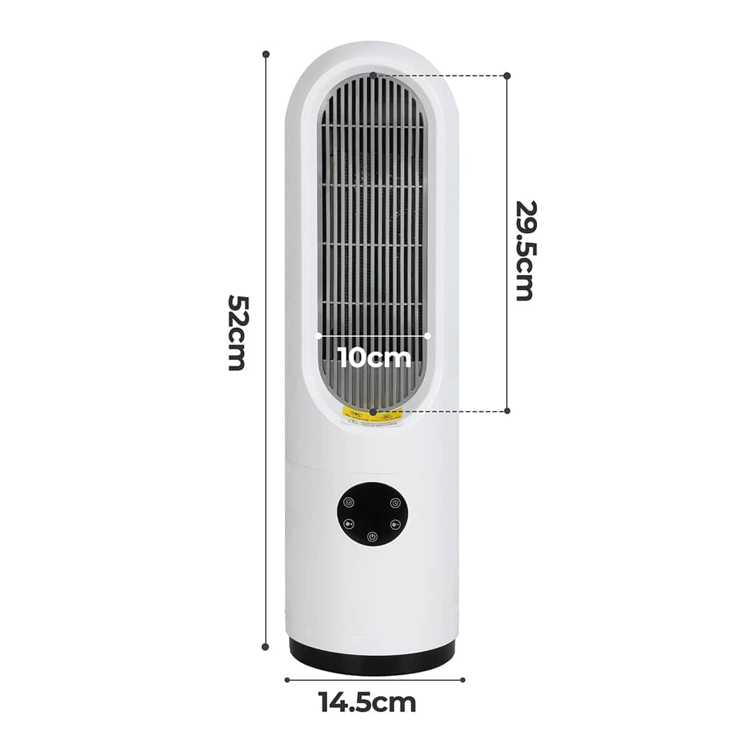 Elegant Portable Electric Heater Fan 1200W Home Office  Sleek Modern
