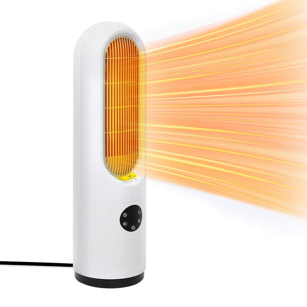 Elegant Portable Electric Heater Fan 1200W Home Office  Sleek Modern