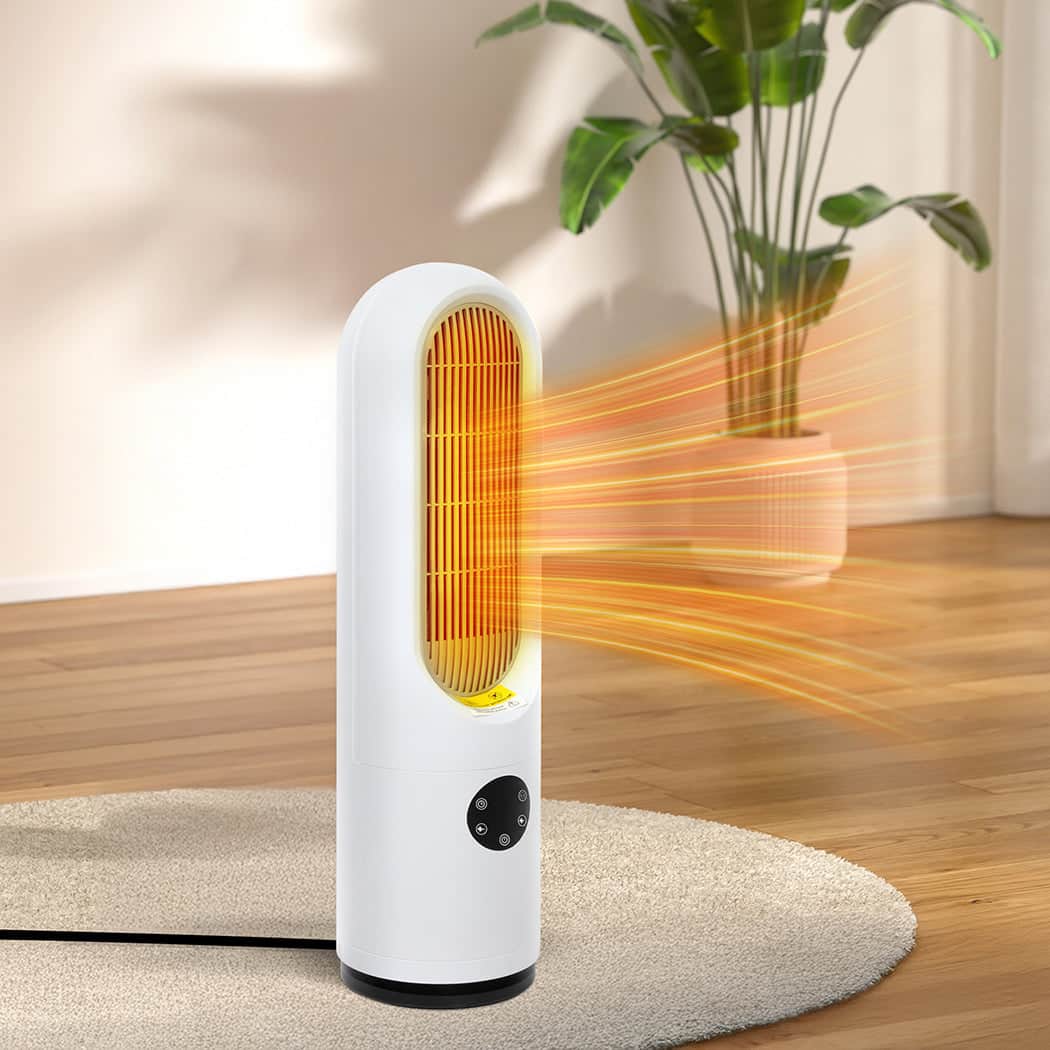 Elegant Portable Electric Heater Fan 1200W Home Office  Sleek Modern