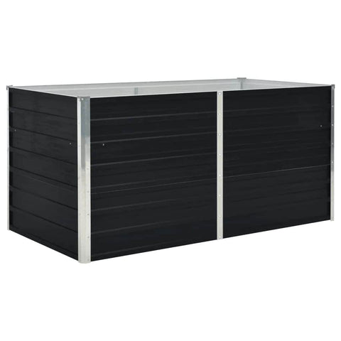 Elegant Raised Garden Bed Galvanised Steel Anthracite