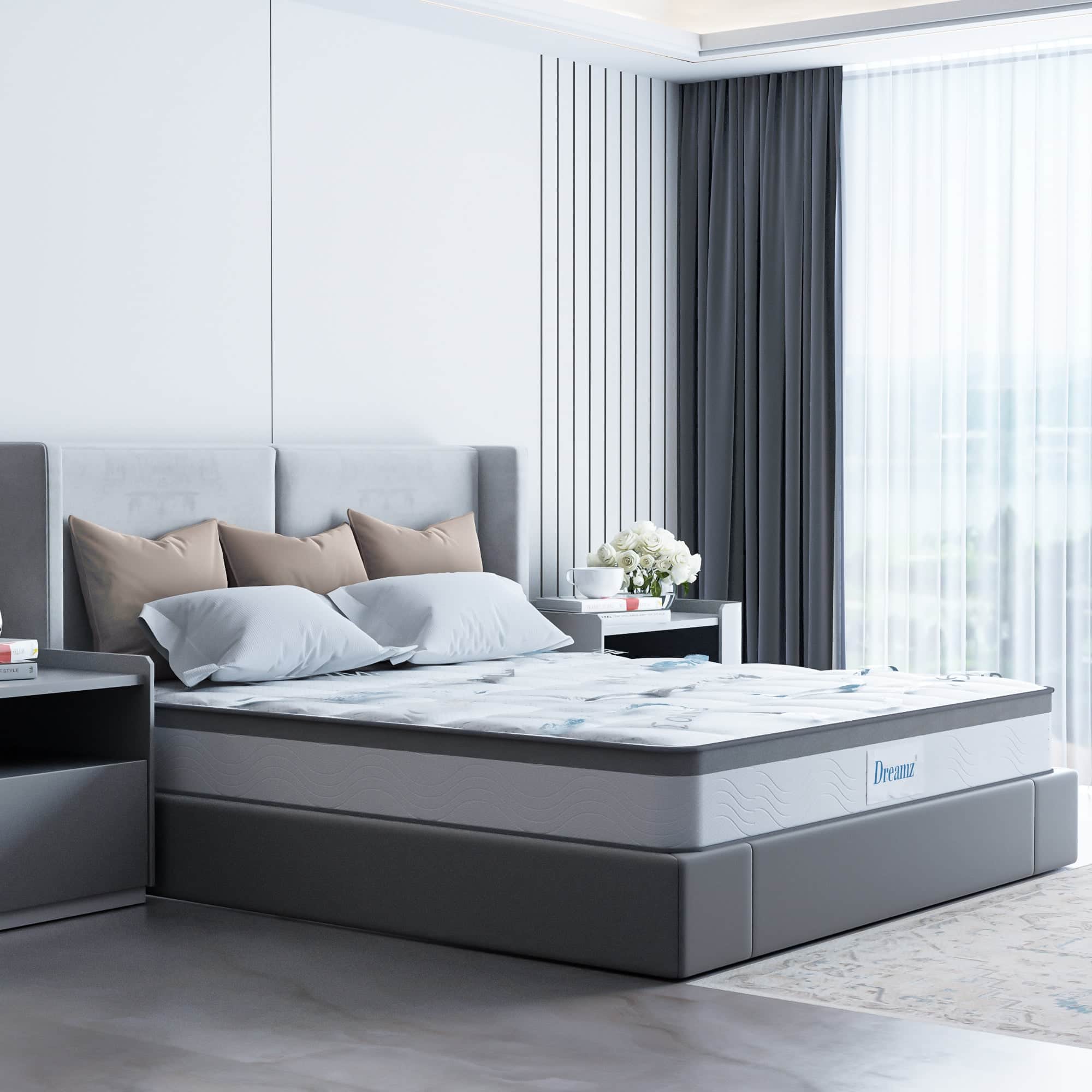 Elegant Spring Mattress Bed Pocket Tight Single  Durable Frame