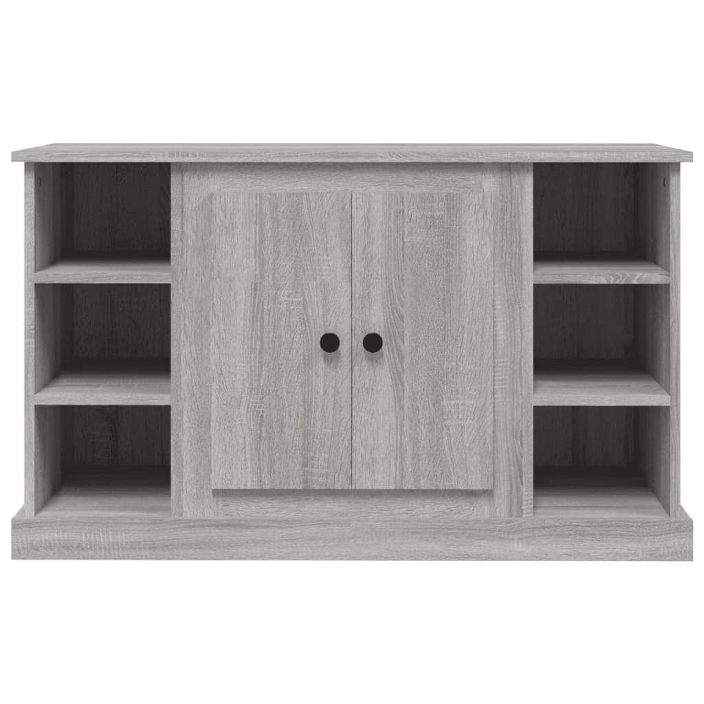 Elegant White Engineered Wood Sideboard