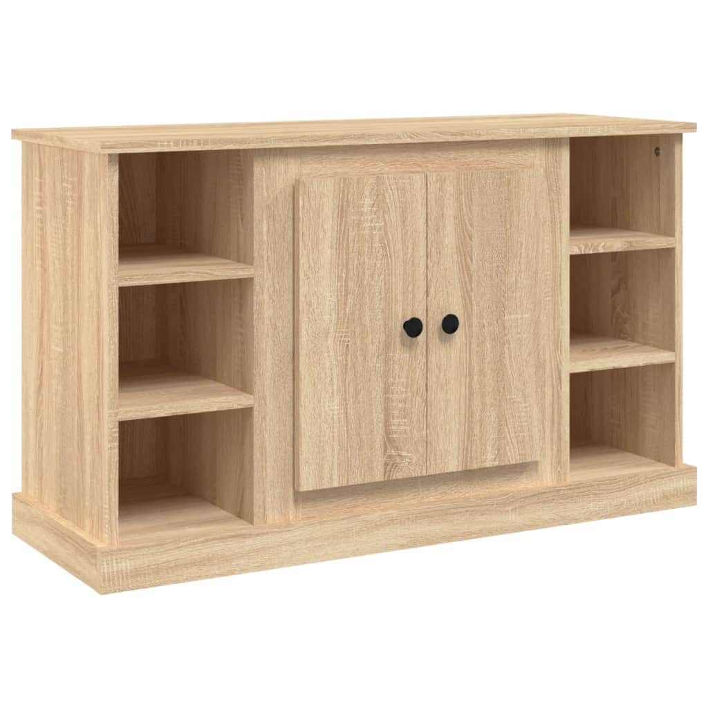 Elegant White Engineered Wood Sideboard