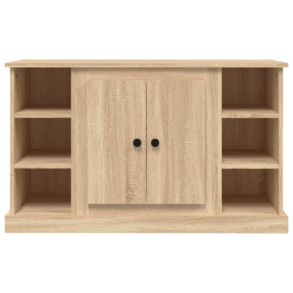 Elegant White Engineered Wood Sideboard