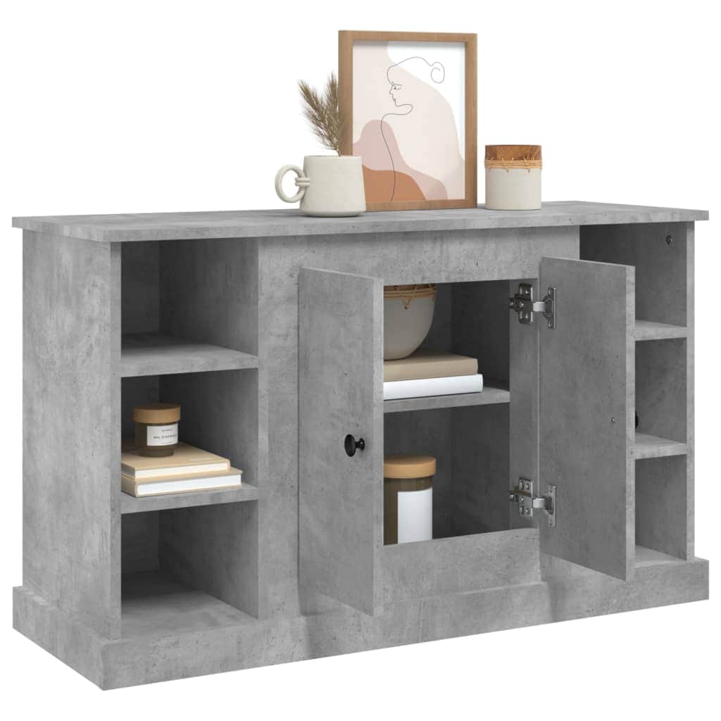 Elegant White Engineered Wood Sideboard