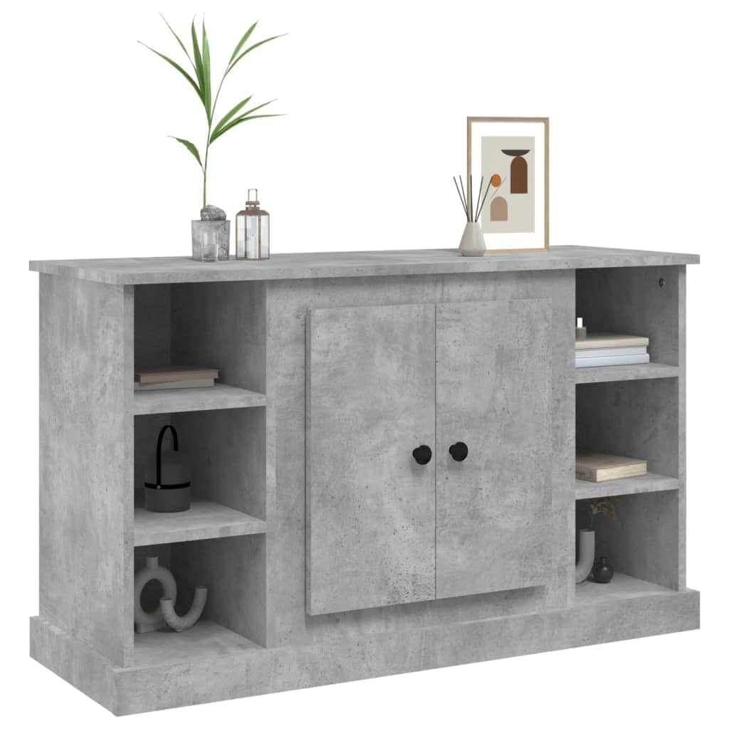 Elegant White Engineered Wood Sideboard