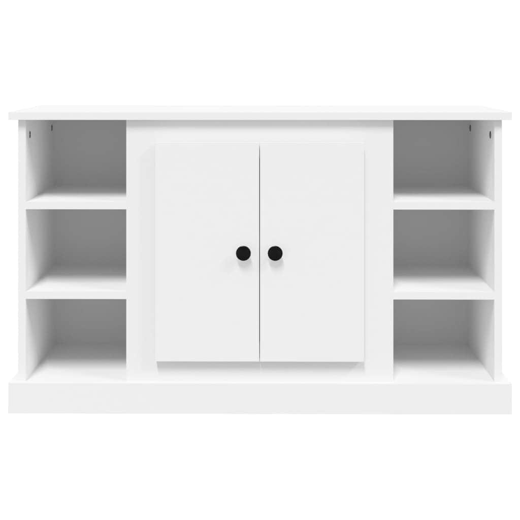 Elegant White Engineered Wood Sideboard