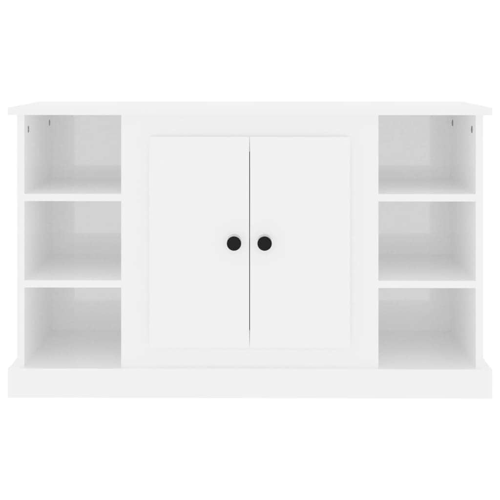 Elegant White Engineered Wood Sideboard